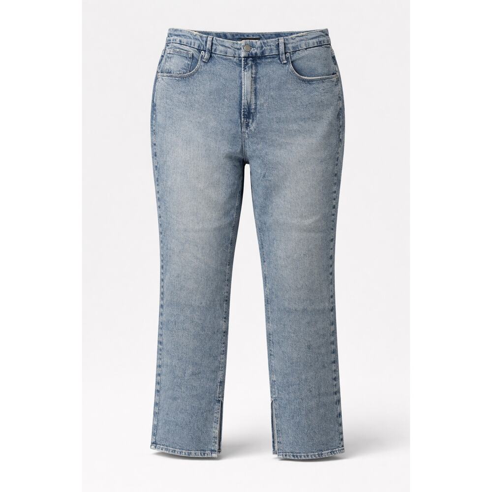 Good American Good Icon Straight High-Rise Jeans Size 16 Inseam 32 NWT